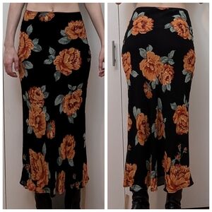 Reformation floral midi/maxi skirt - size 0